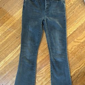 Madewell demi boot washed black jeans